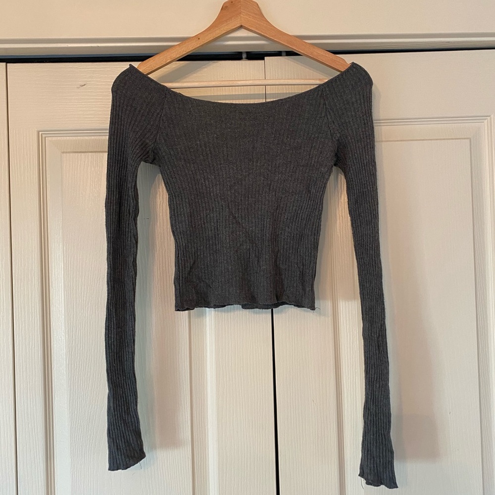 Brandy melville wide neck shirt!